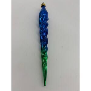 Vintage new old stock Windward Holidays Christmas two tone icicles mercury glass